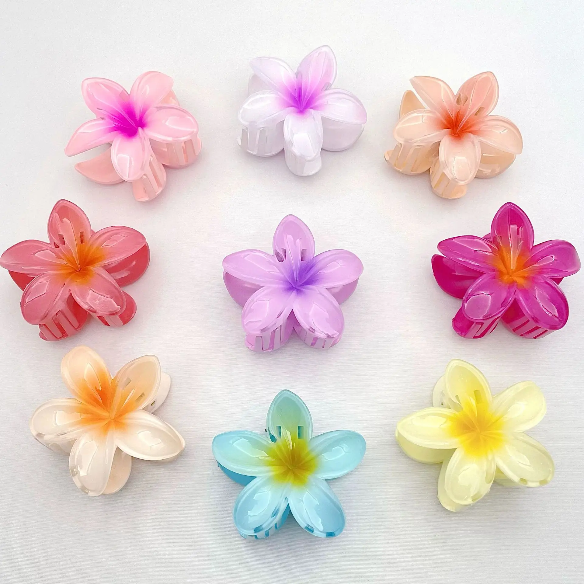 

Oufeile Egg Flower Grab Clip Holiday Side Grab Hairpin Back Head Disc Shark Clip Hair Accessories