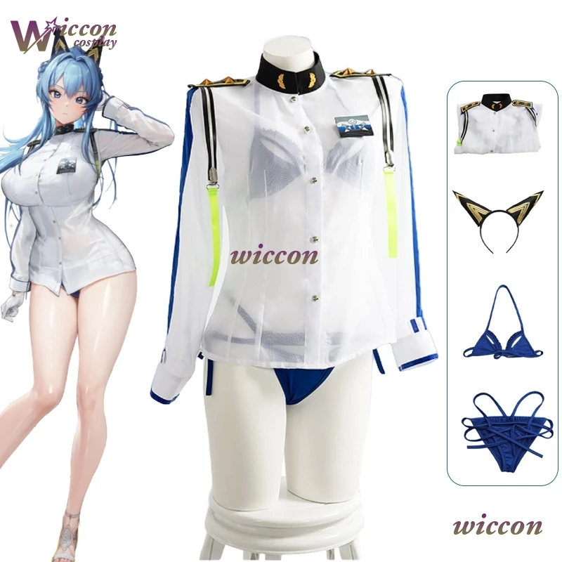 

UhA GODSS OFVIORY Helen Aquamarine Купальник Косплей Костюм Аутентичная игра Реплика наряд Праздничное специальное издание Плавание Cos