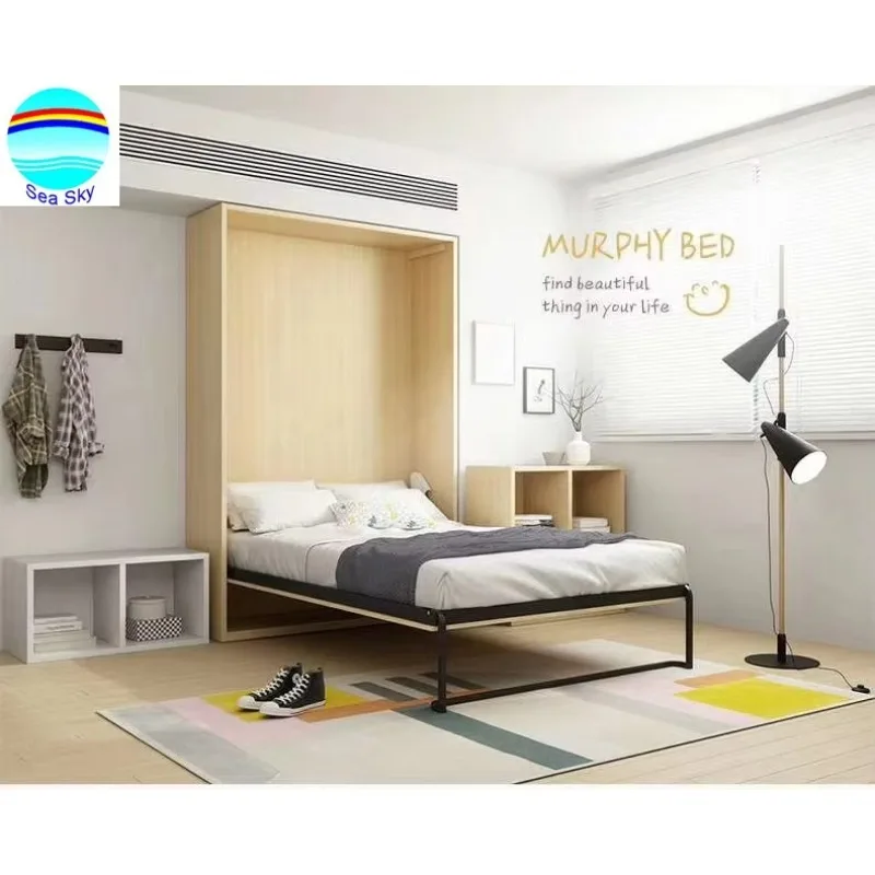 Bedroom furniture Space Saving Vertical  Bed  Furniture Wall Folding Bed Murphy Bed