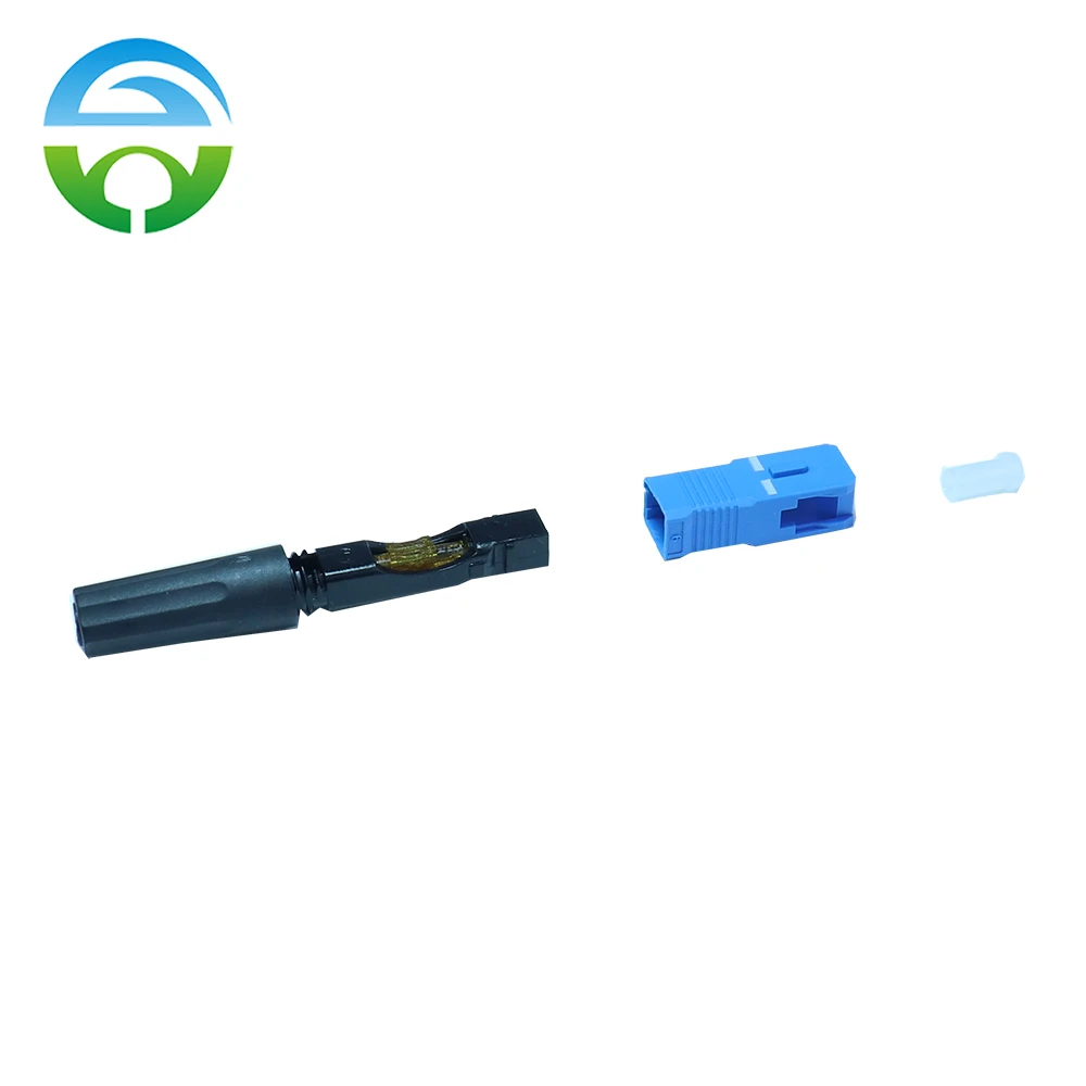 SC/PC Fast Connector, FTTH Fiber Connector, Type SM, High Quality, 100 Pcs