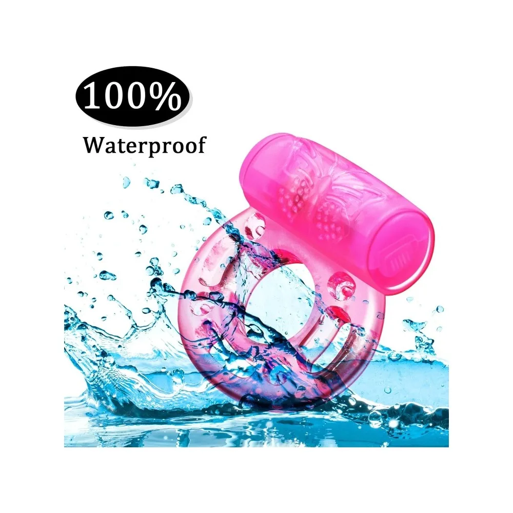 Vibrating Cock Ring Vibrator Silicone Penis Ring with Clit Stimulator Intimate Sex Toys Men Long Lasting Stronger Vibrators Ring - Image 5
