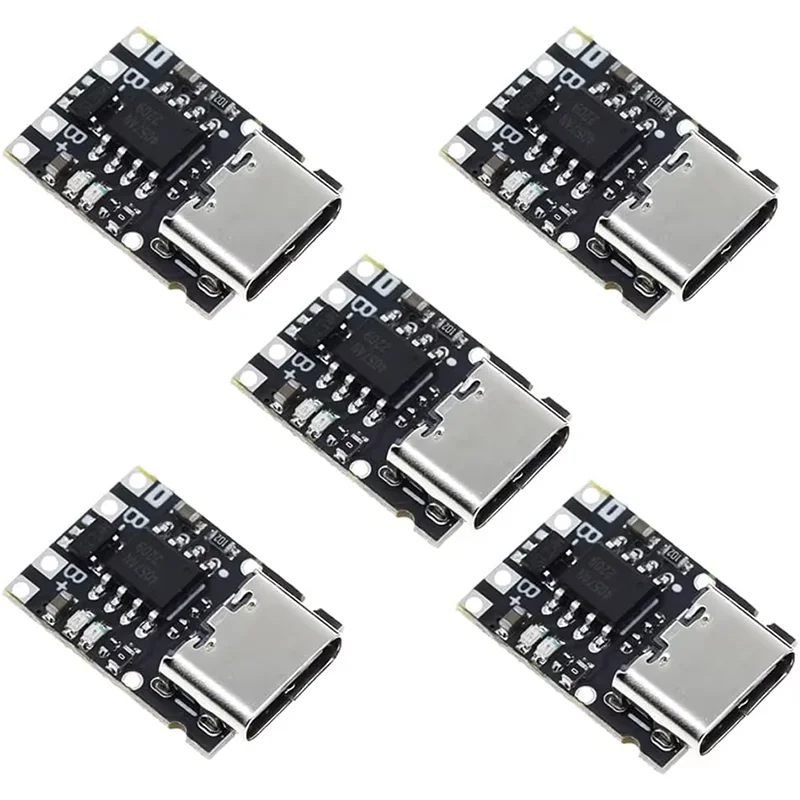 1-5pcs USB TP4057/56 1A Lithium Battery Charging Protection Board Module Micro Type-C Polymer Battery Over Temperature