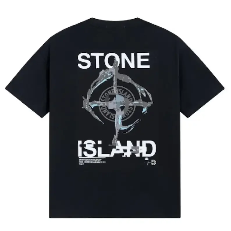 

Camiseta gráfica informal para hombre / Camiseta de algodón suave para uso diario