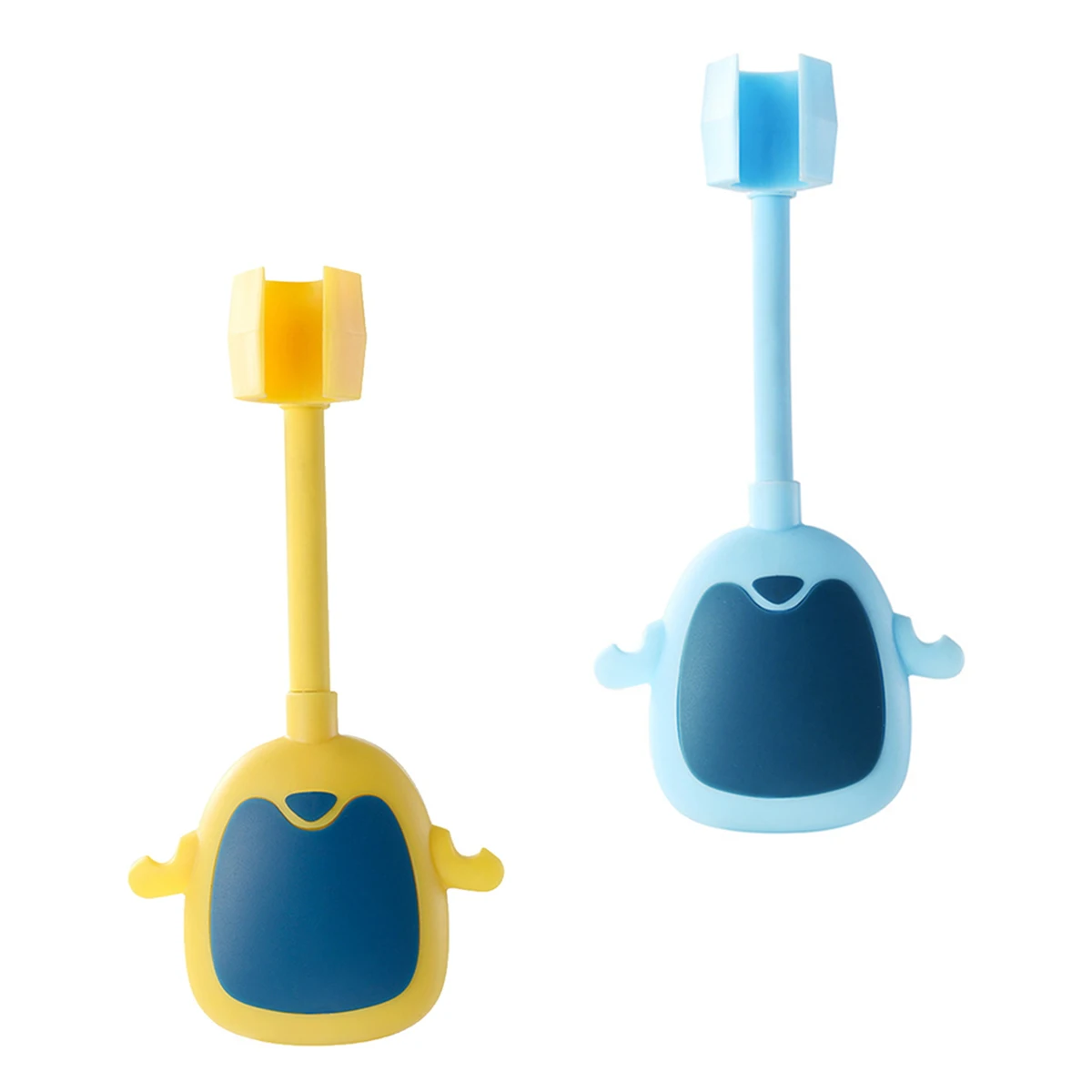 

2pcs Head Holder Adhesive Bracket ABS Material Adjustable Bath Accessories R om Color Bathroom Shower Brackets Shower Sprinkler