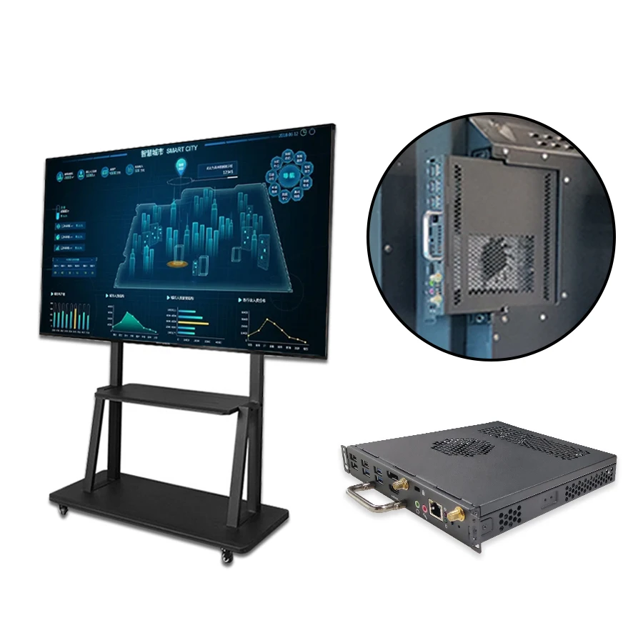 الجملة OPS جهاز كمبيوتر شخصي أندرويد السبورة التفاعلية i5-12450H 8G 256G كمبيوتر OPS الصناعي