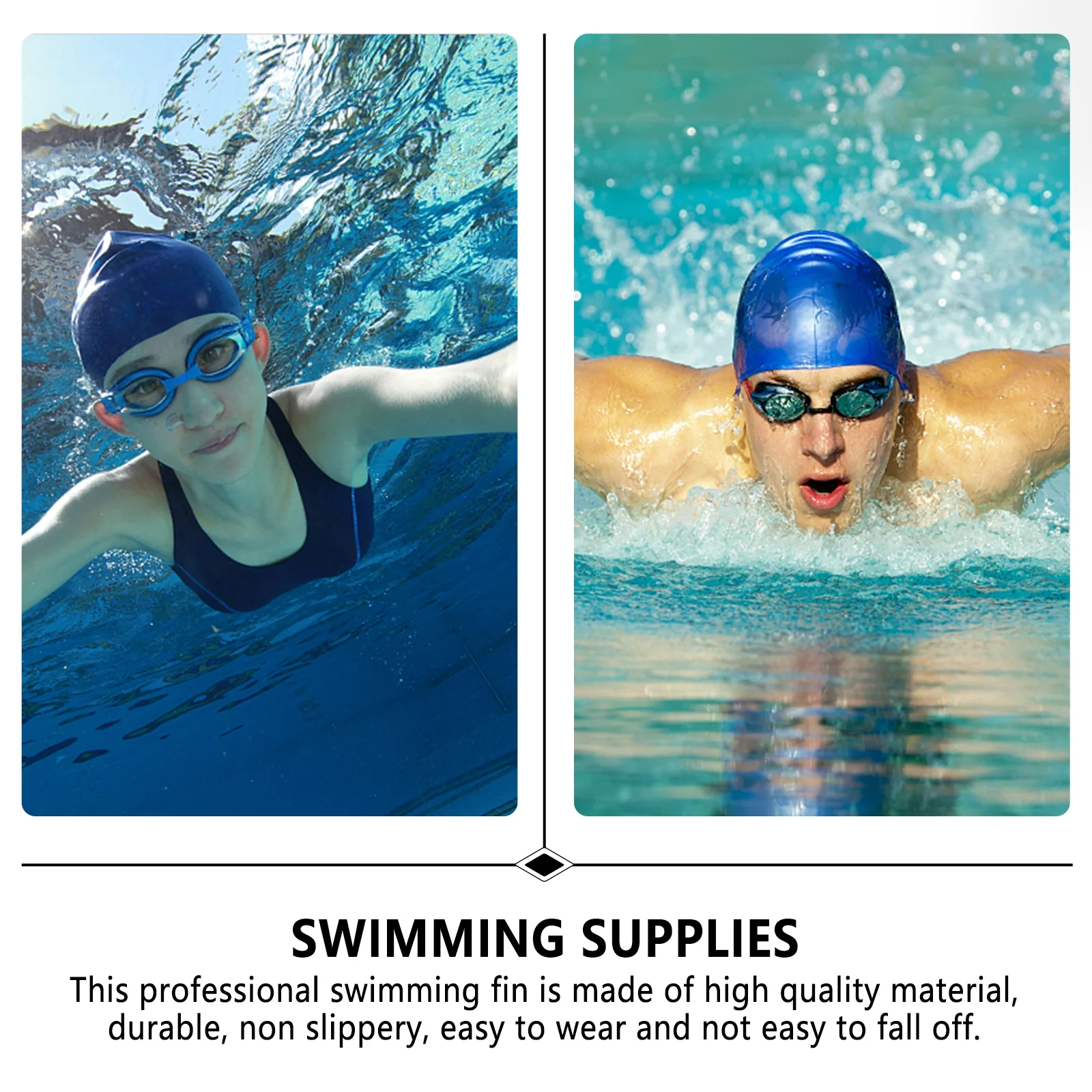 

1Pair Swim Training Fins Yellow Silicone Durable Foldable Swimming Fins Ergonomic Snorkeling Flippers Swimming Supplies