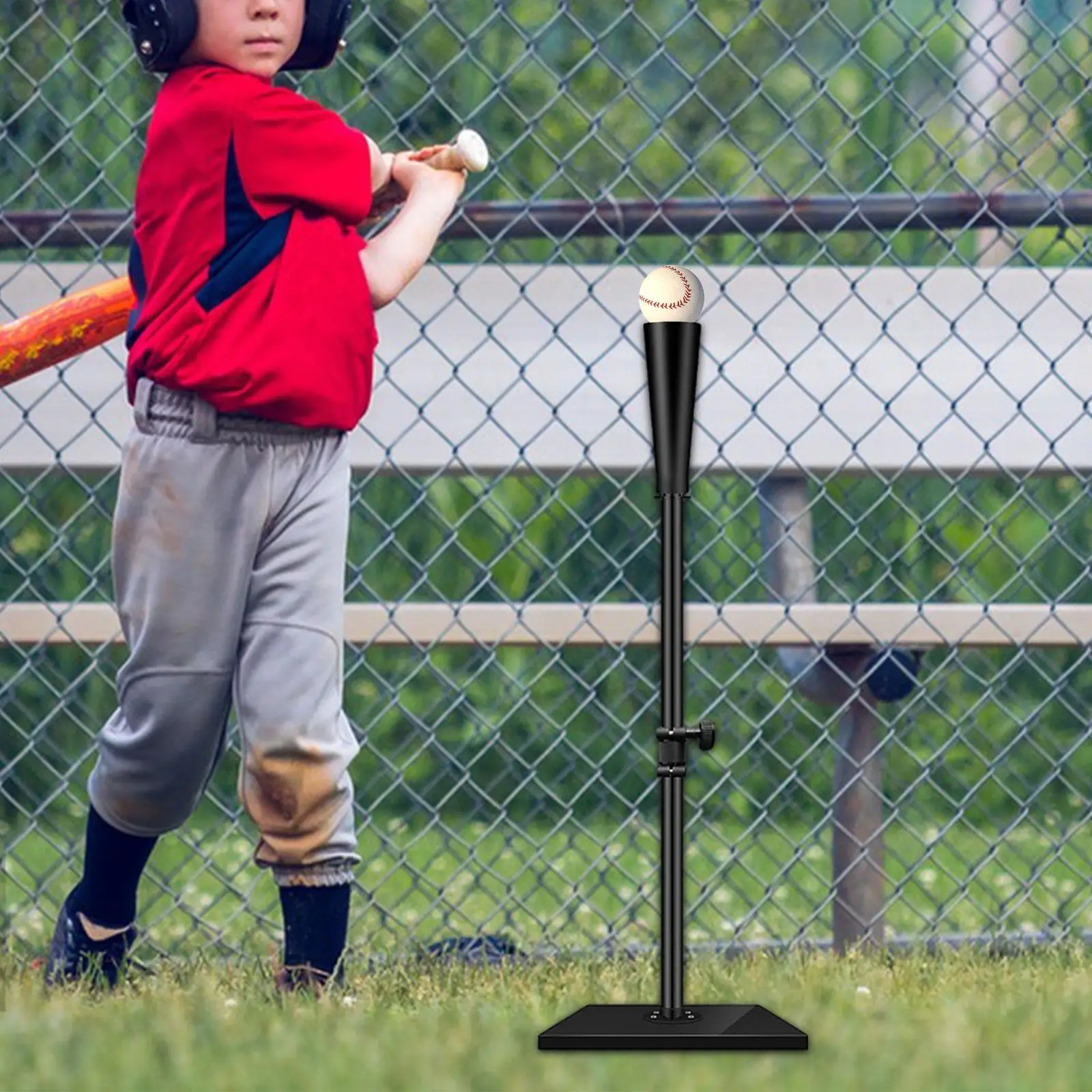 

Baseball Batting Tee, Height Adjustable Multipurpose Softball Practice Premium Portable Hitting Tee for Kids Adults