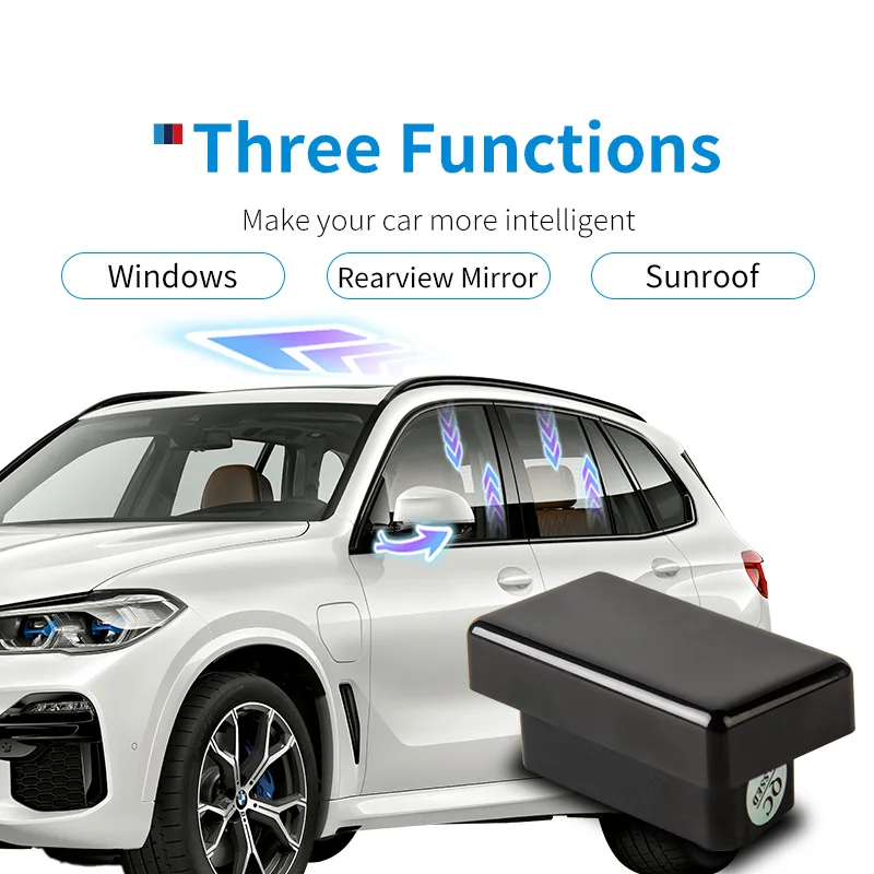 Car OBD Intelligent System Automatic Glass Closer For BMW X1 16-19 Window Sunroof Lifter Accessories Rearview Mirror Folding Kit