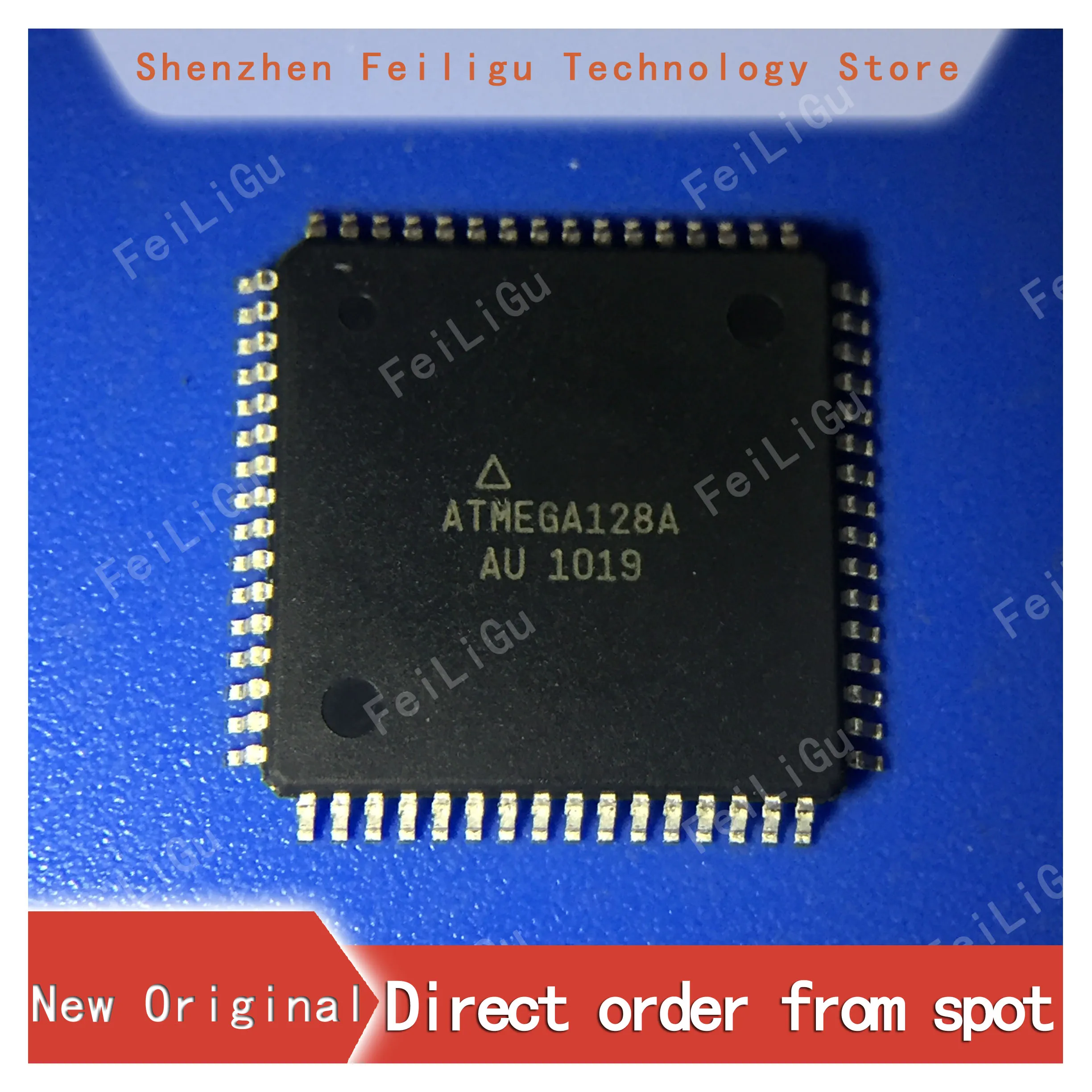 1/10/30Pieces 100% New original ATMEGA128A-AU ATMEGA128A package:TQFP64 8-bit microcontroller MCU/MPU/SOC chip