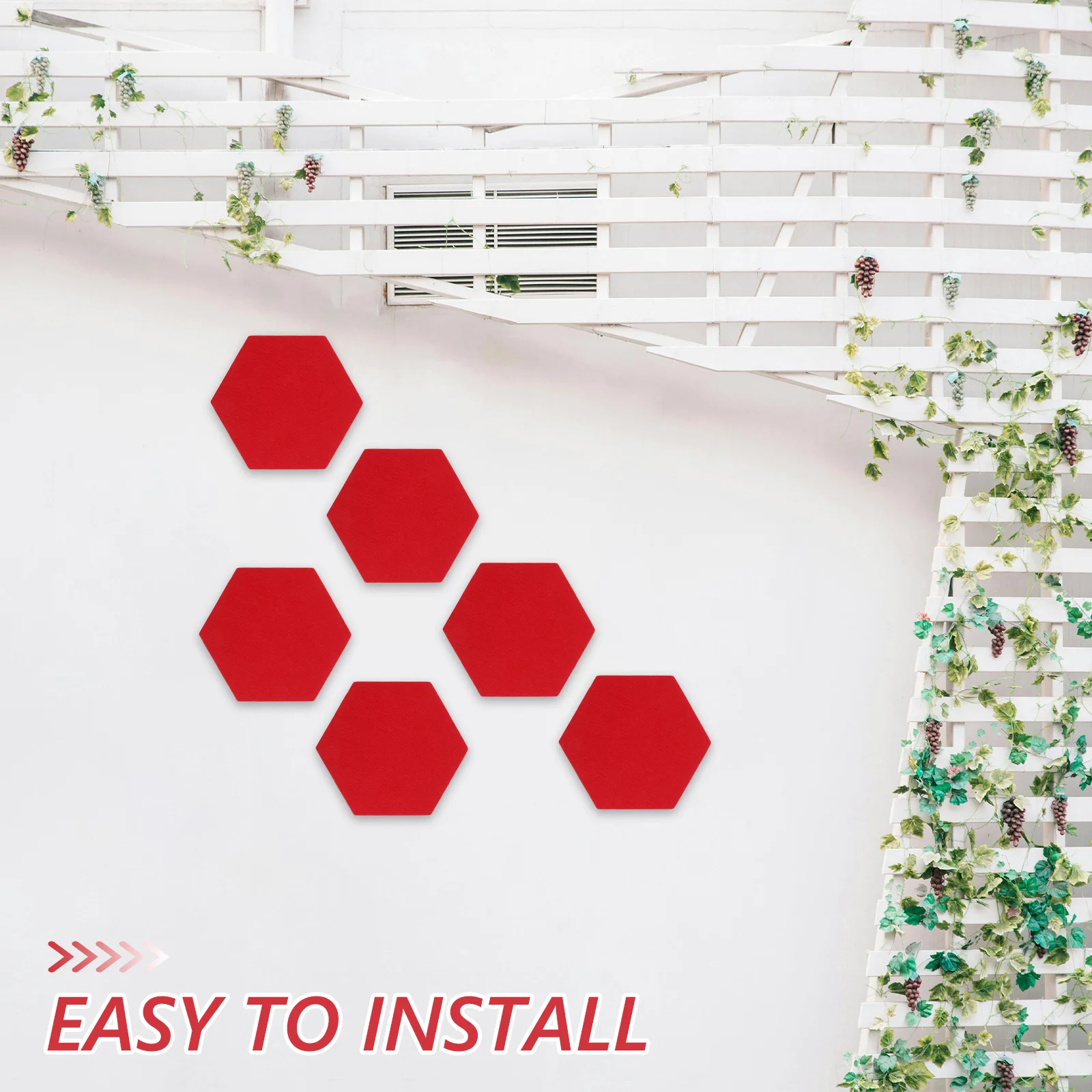 

12pcs Felt Hexagon Tiles Self Adhesive Bulletin Board For Wall Decor Living Room Bedroom Office Hexagon Felt Board Tiles