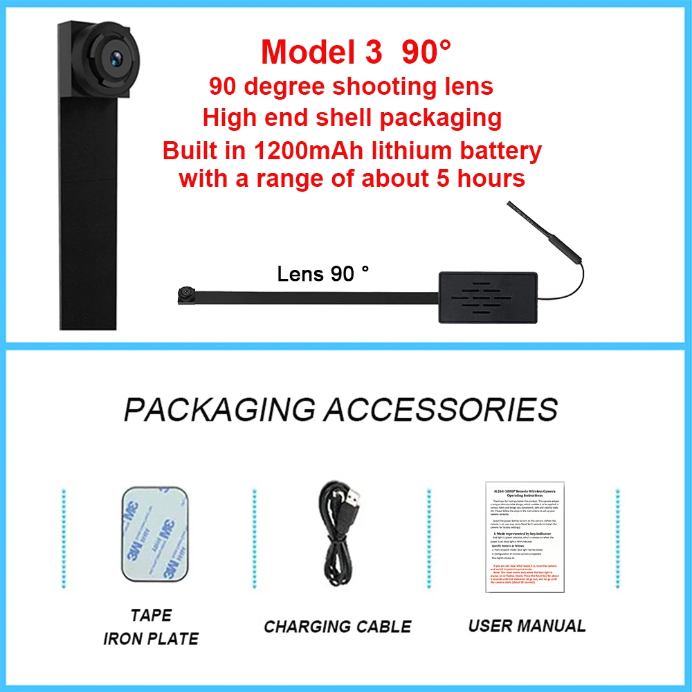 4K DIY draadloze WiFi 2.0MP camera ondersteunt smartphone-app om live-uitzending op afstand te bekijken 1080P kwaliteit IPC-monitor 3 modellen beschikbaar