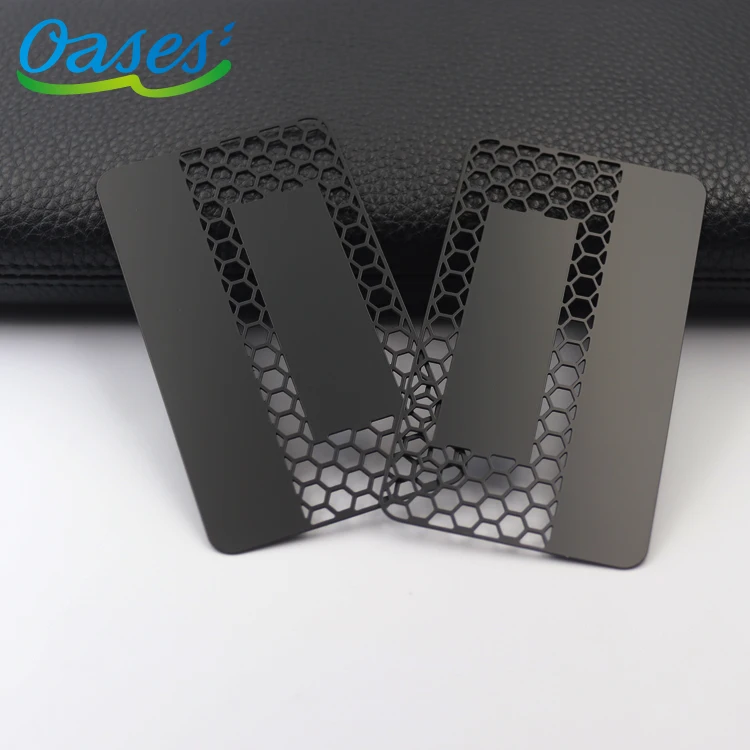 Customized query Luxury Premium Personalized Nfc Business Card Metal Membership Card Matte Black Metal Business Cards With Laser