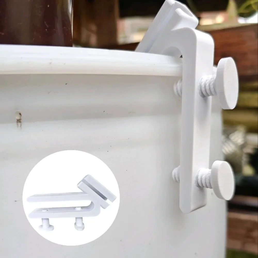 Adjustable Clamp Bucket Hose Holder Lightweight Durable Aquarium Hose Clip Space Saving Garden Hose Organizer Water Pipe Clamp