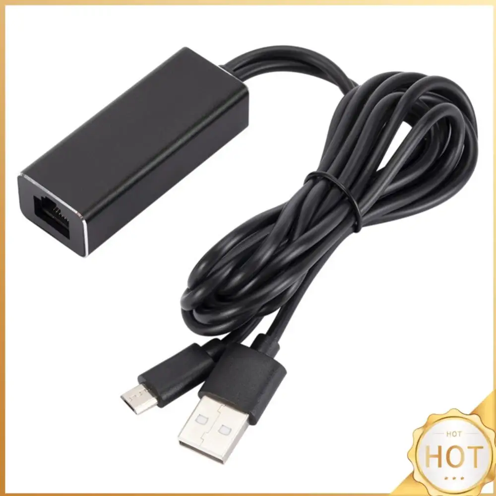 Practical Network Card Adapter Micro USB Power to RJ45 100M Adapter for Chromecast/TV Stick Network Card Gadgets