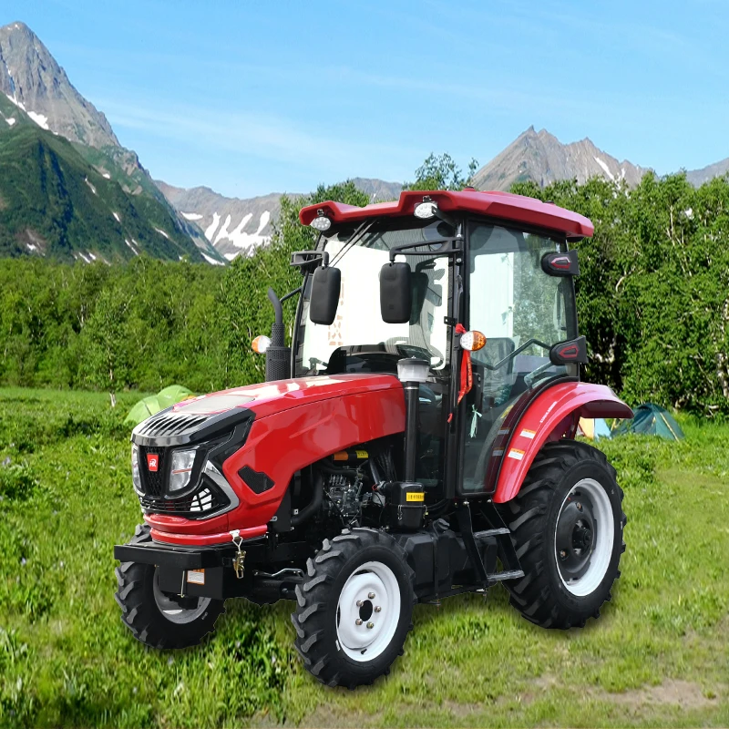 متعددة الوظائف الصغيرة جرار زراعي اسطوانة التدريب محرك قوي 80HP 4WD جرار زراعي للبيع