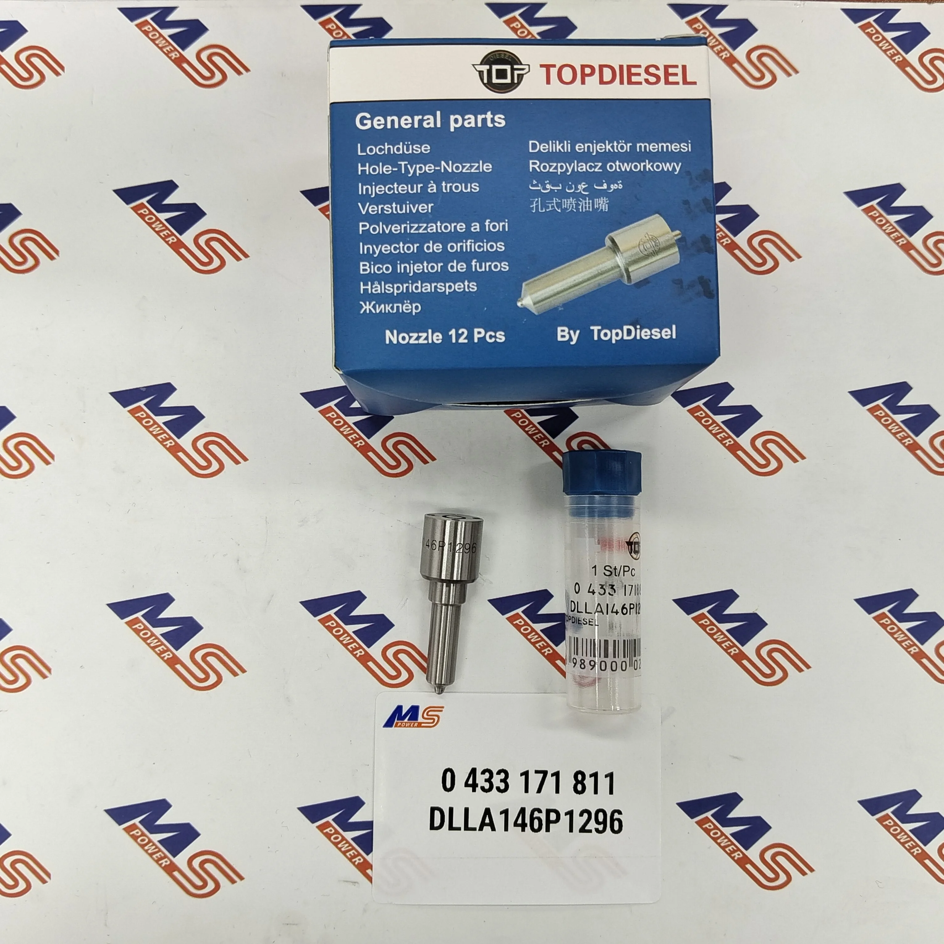 TOPDIESEL Common Rail Injector Nozzle DLLA146P1296 0 433 171 811