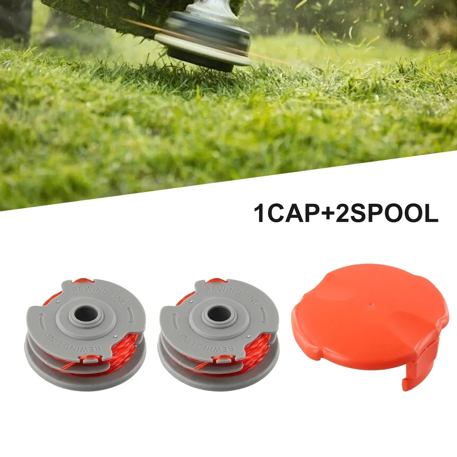 Spool Cover Cap Trimmer Spool & Line For Flymo Contour 500 Power Plus 500 & 500XT Garden Power Tool Accessory And Part