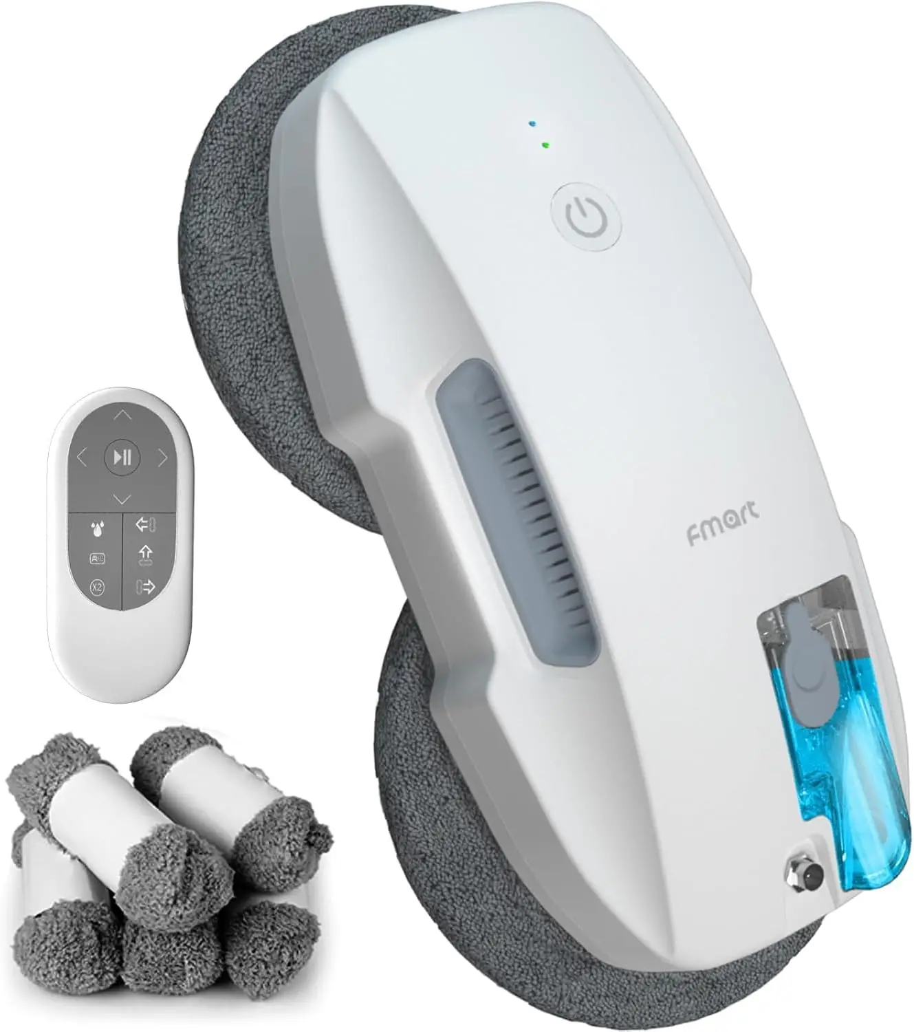 T9Pro Window Cleaning Robot, Ultrasonic Atomization, 3800PA Suction, AI Path Planning, Edge Detection, Remote Control