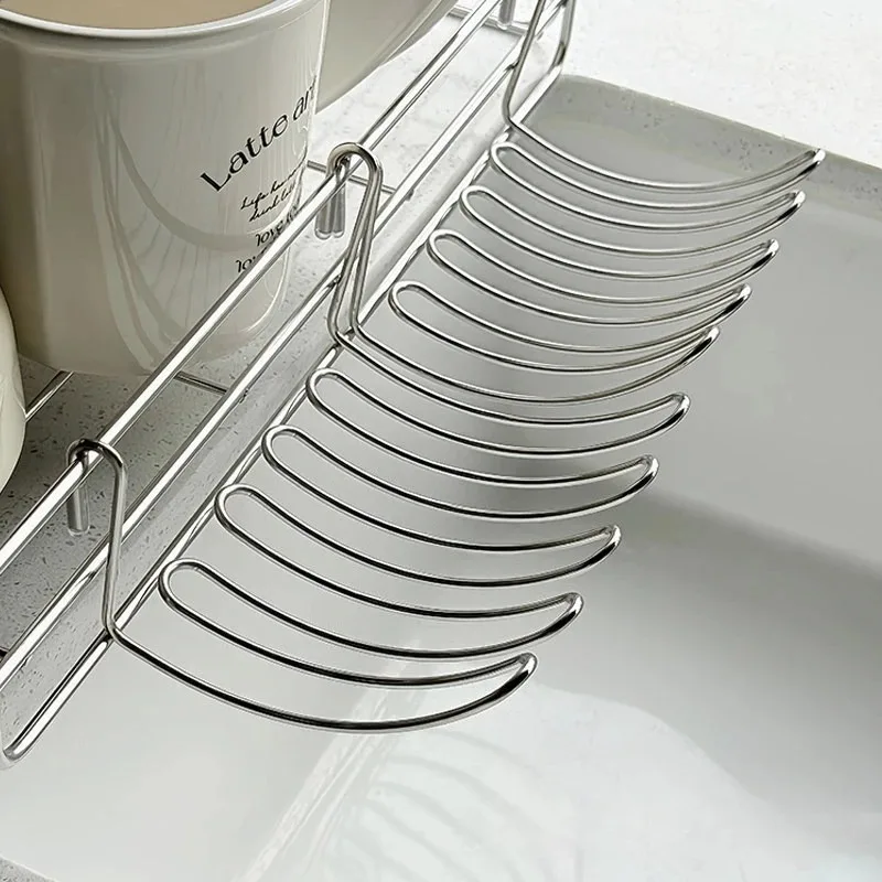 1/2pcs Stainless Steel Drain Basket Expansion Small Hanging Rack Storage Rack Storage Basket Stainless Steel Home Goodies image 4