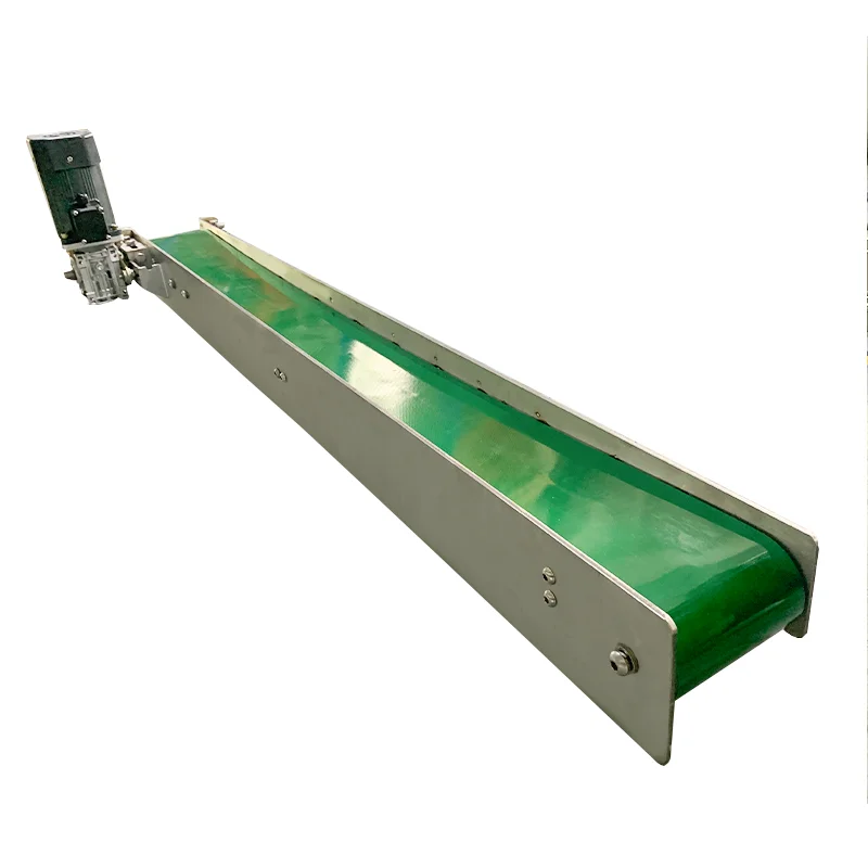 Automatic Power Motor Green PVC Belt Conveyor Production Assembly Line Machine Belt Conveyor