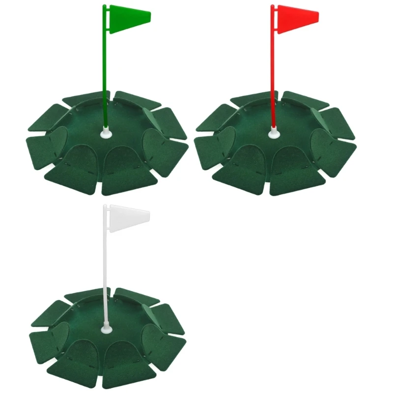 Golfing Putting Cup All-Direction Golfing Practice Hole Indoor Outdoor Golfing Putting Cup with Pennant