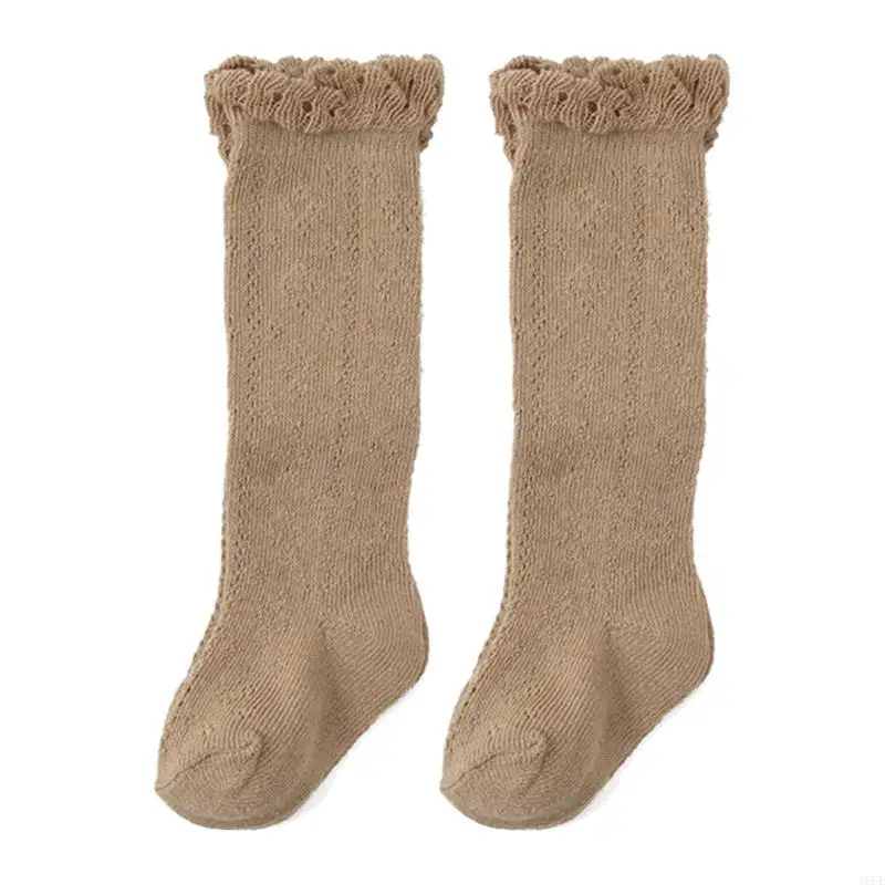 

16FE Toddler Cotton Socks Breathable Kneehigh Socks Baby Stockings Child Socks Little Girl Accessories