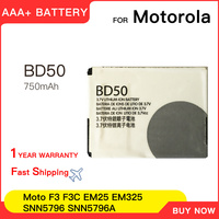 Genuine 750mAh BD50 Battery For Motorola Moto EM25 EM325 F3 F3C  Phone Latest Production High Quality Battery+tracking number