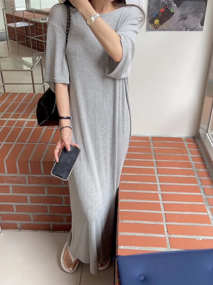 T-shirt Long coupe ample Dr femme grande taille Bal ourlet à volants coréen Sle coton été Dr doux Dra v-ne