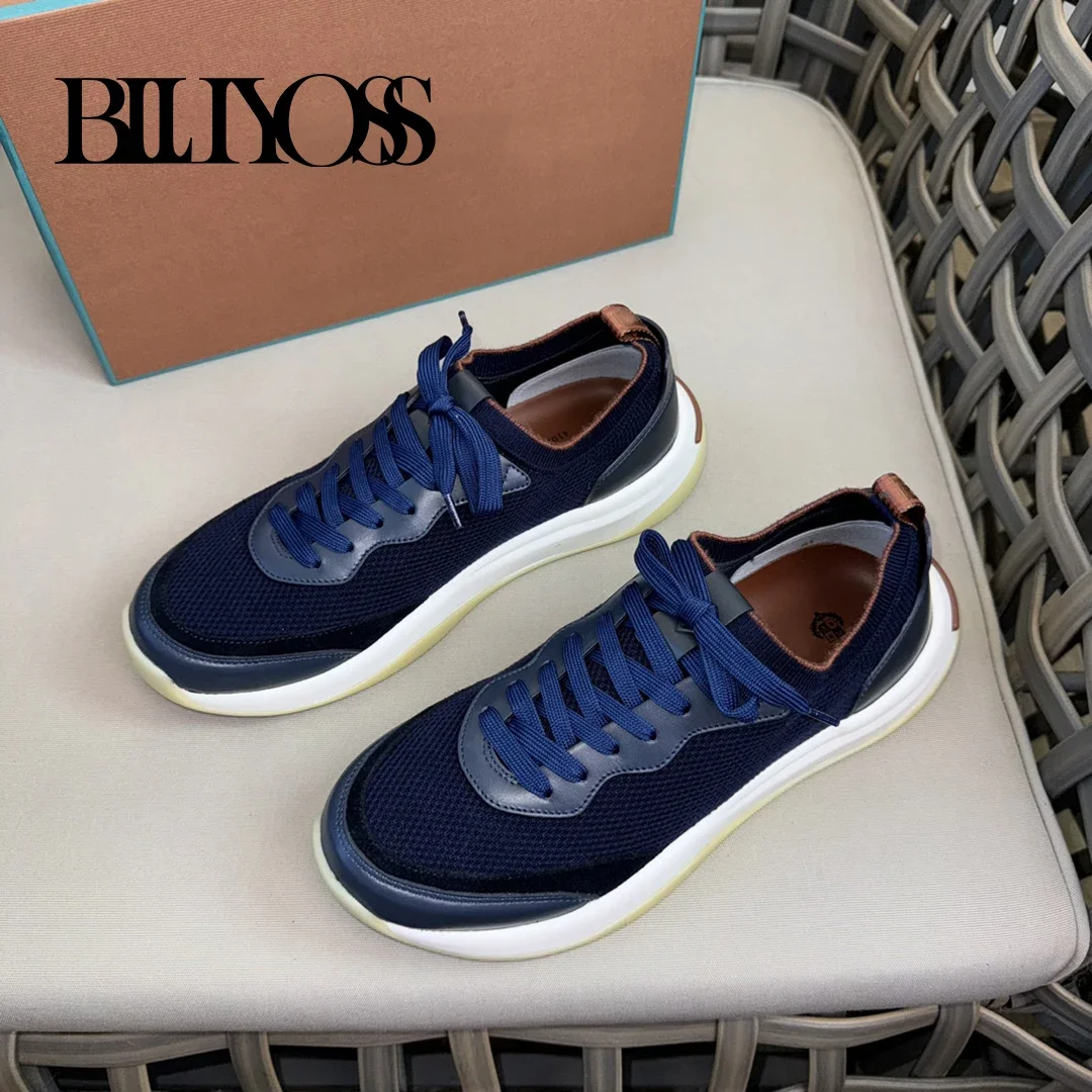 BLLIYOSS Classic Running Shoes 2024 New Men lace up Walk Wish  Comfort High Quality Outdoors Old Money European big size 38-46