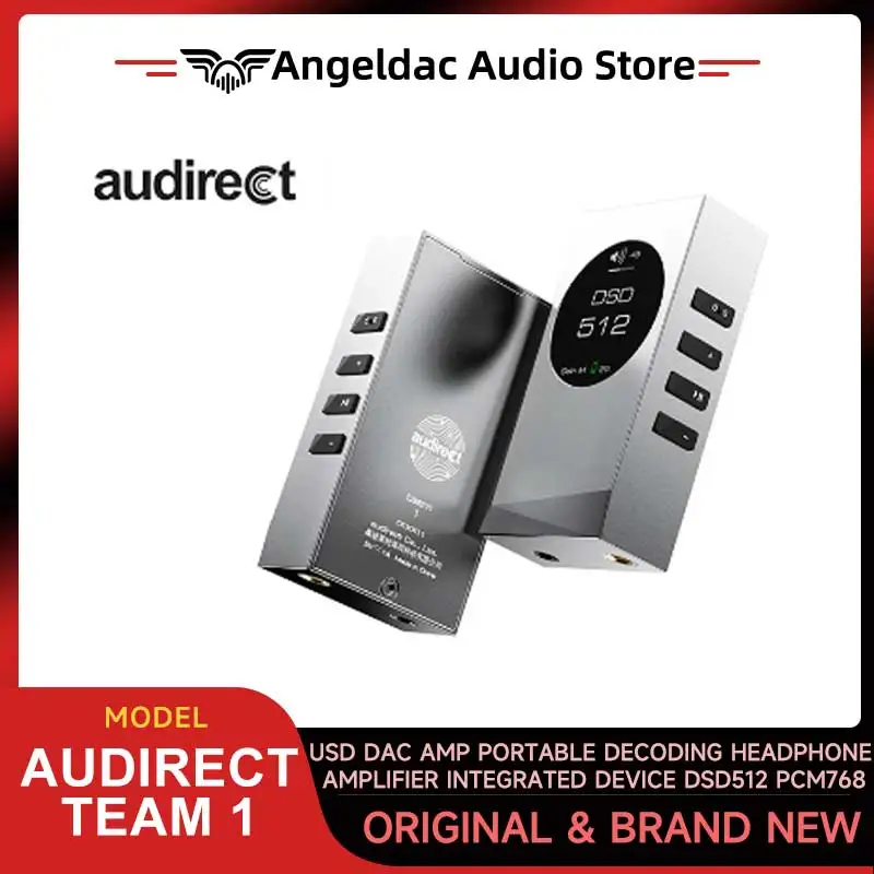 

Audirect Team 1 Team1 USD DAC AMP Portable Decoding Headphone Amplifier Integrated Device DSD512 PCM768