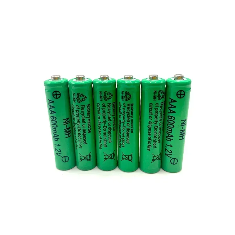 New AA 1.2V 600mAh NI-MH Rechargeable Battery Support Multiple Devices for Electric Shaver Camera Game Console Flashlight MP3