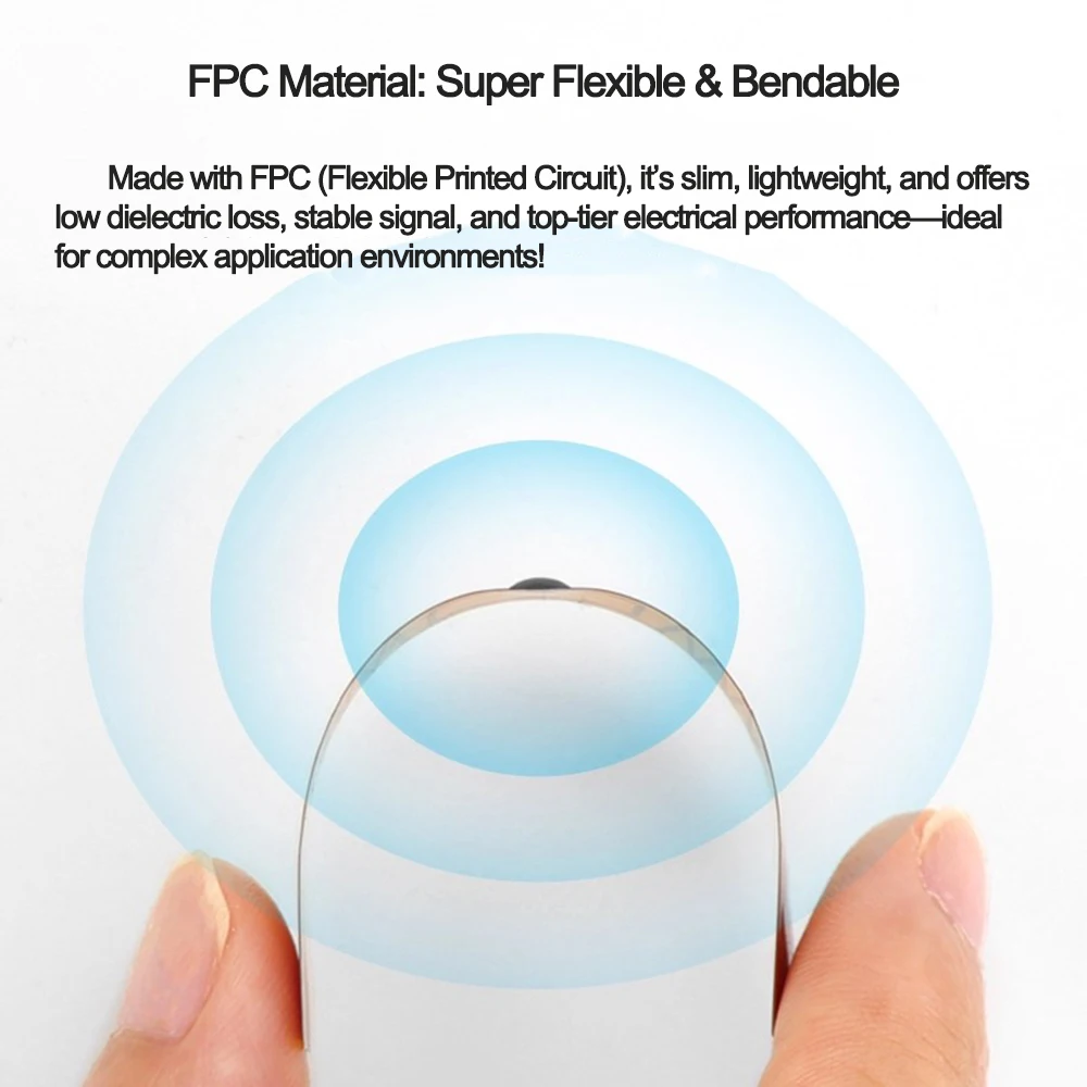 RFID UHF FPC Tag Flexib High Temperature Resistance Electronic label NXP U8 U9 MR6P Chip ISO18000-6C Smart Tag 860-960MHz 20PCS