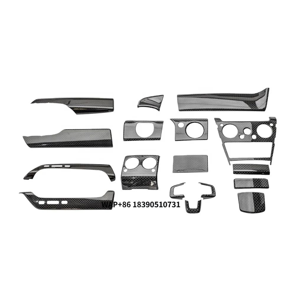 Kit de Acessórios para Interior de Carro em Fibra de Carbono para Rolls Royce Cullinan, Atualização do Modelo Antigo para o Novo B, 2018-2024