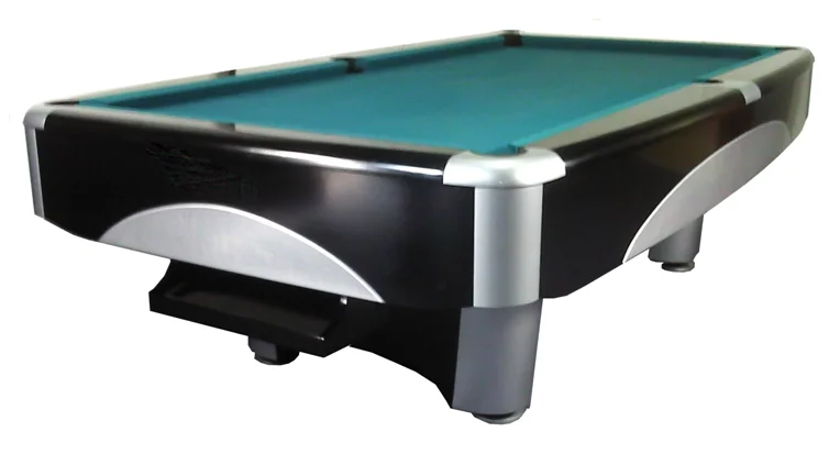 Household standard adult pool table  black case billiards  table