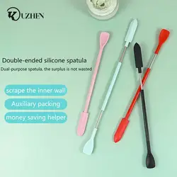 1Pcs Silicone Double Head Scraper Cosmetic Jam Deep Bottle Scraper Mini Spatula Set Makeup Tools