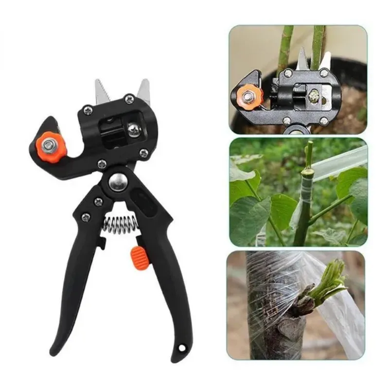 2 In 1 Grafting Pruner Scissor Garden Tool Professional Branch Cutter Secateur Pruning Plant Fruit Tree Scissor Chopper Grafting