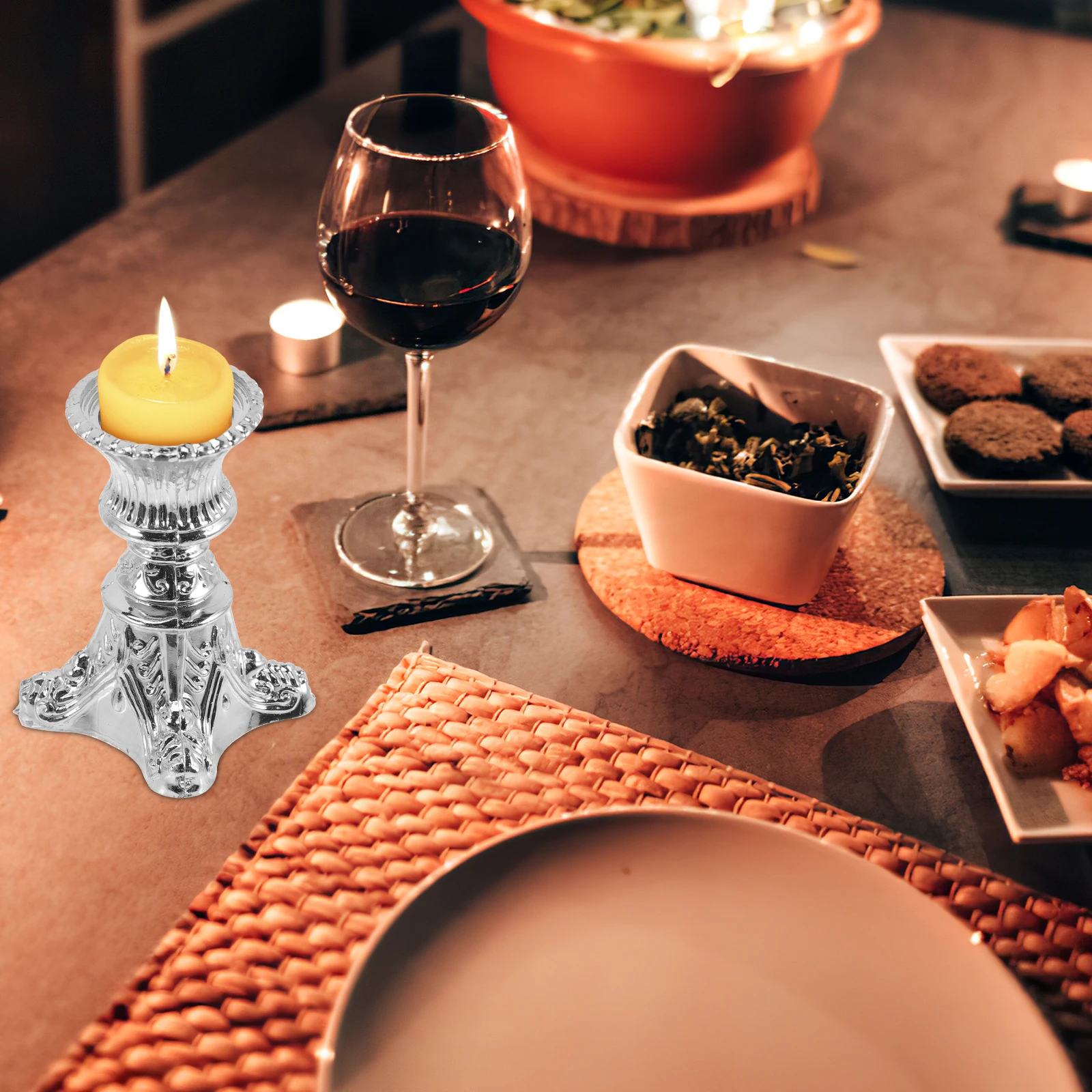 12 قطعة حامل عتيق أنيق عمود حامل رومانسية حفل زفاف الديكور حديقة الجدول محور