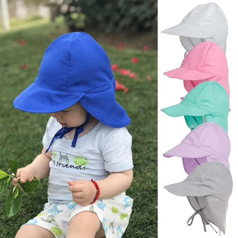 UV Protection Sun Hat Unisex Newborn Infant Toddler Kid Baby Boys Girls Summer Beach Fisherman Hats Outdoor Polyester Bucket Hat