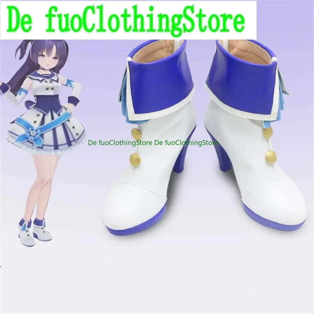 

Синий архив Hayase Yuka Tendou Arisu, обувь для косплея, ботинки, игра в стиле аниме, Хэллоуин, Рождество, магазин обуви DefuClothing