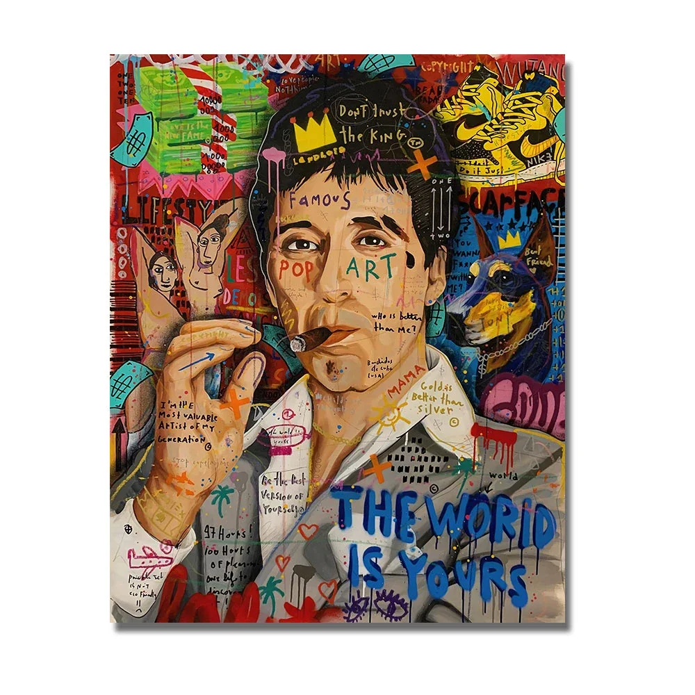 No Framed Graffiti Tupac Freddie Hip Hop 1 Piece HD Prints Home Decor Painting Poster Wall Art Canvas Pictures For Bedroom