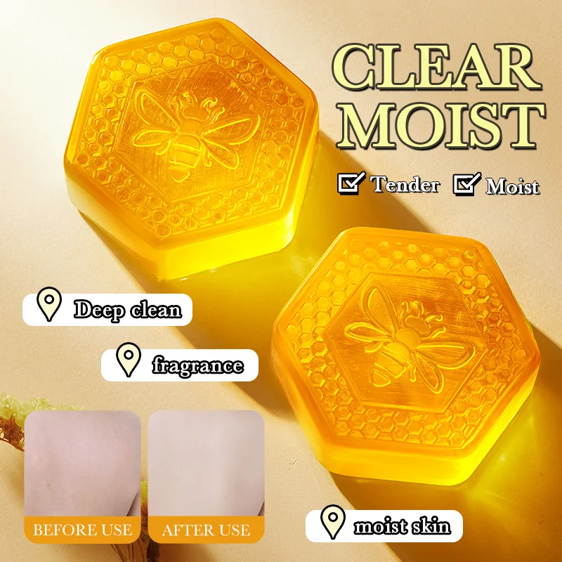 1Box Vitamin E Soap Handmade Essential Soap Oil Body Cleansing Papaya Honey Bath Essential Oil Foam Noni Rain Bath Bar