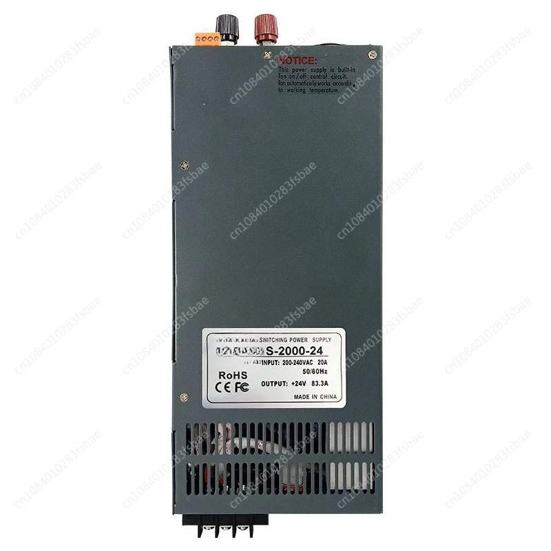 High Power Switching Power Supply S-1000W1500W2000W220V AC To 24V Adjustable Regulated DC Power Supply