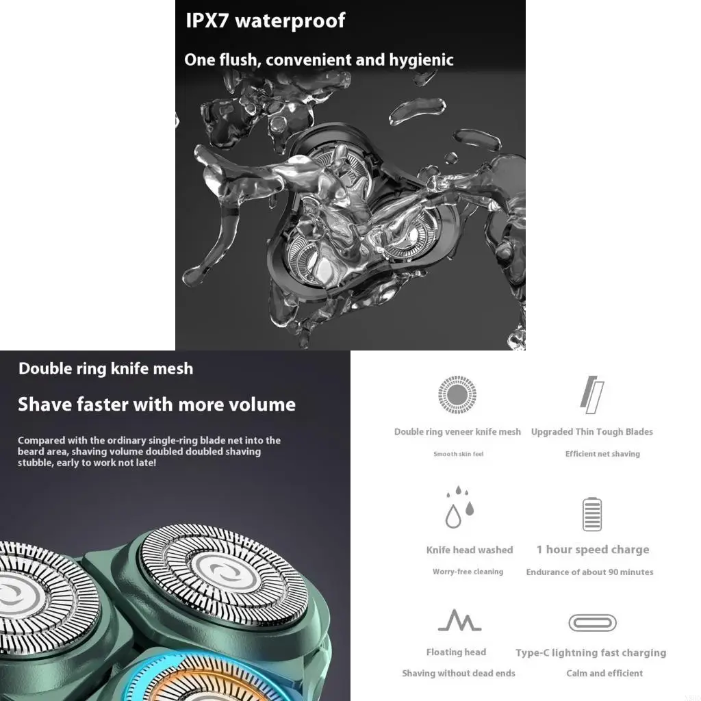 

Портативный электрический бритву 8 Вт тихий малый туристический триммер Эффективный инструмент бритья n58d