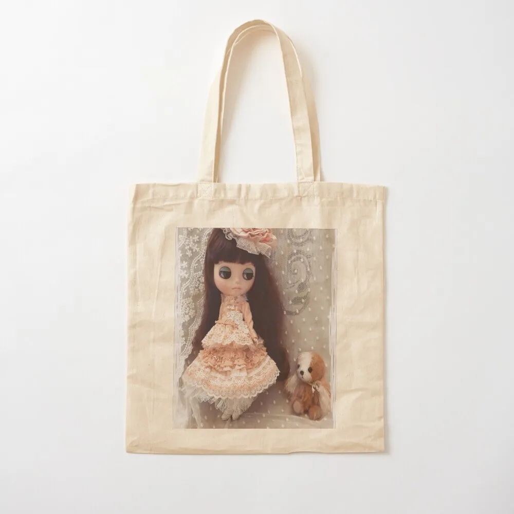 Belle and Puchi playing dress ups Tote Bag ecological bags Lady bag Women's shopping bag