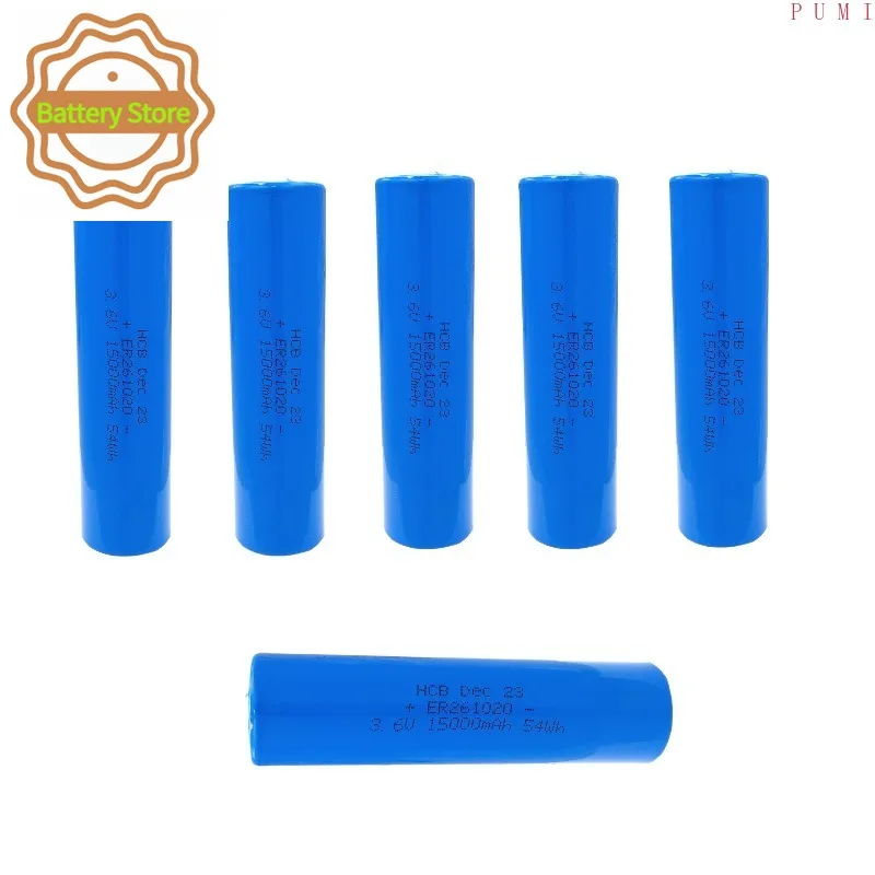 New High quality 6-Count AA ER261020 Lithium Battery Cylindrical Cell CC size 3.6V Li-SOCl2 Battery For Digitrak sonde