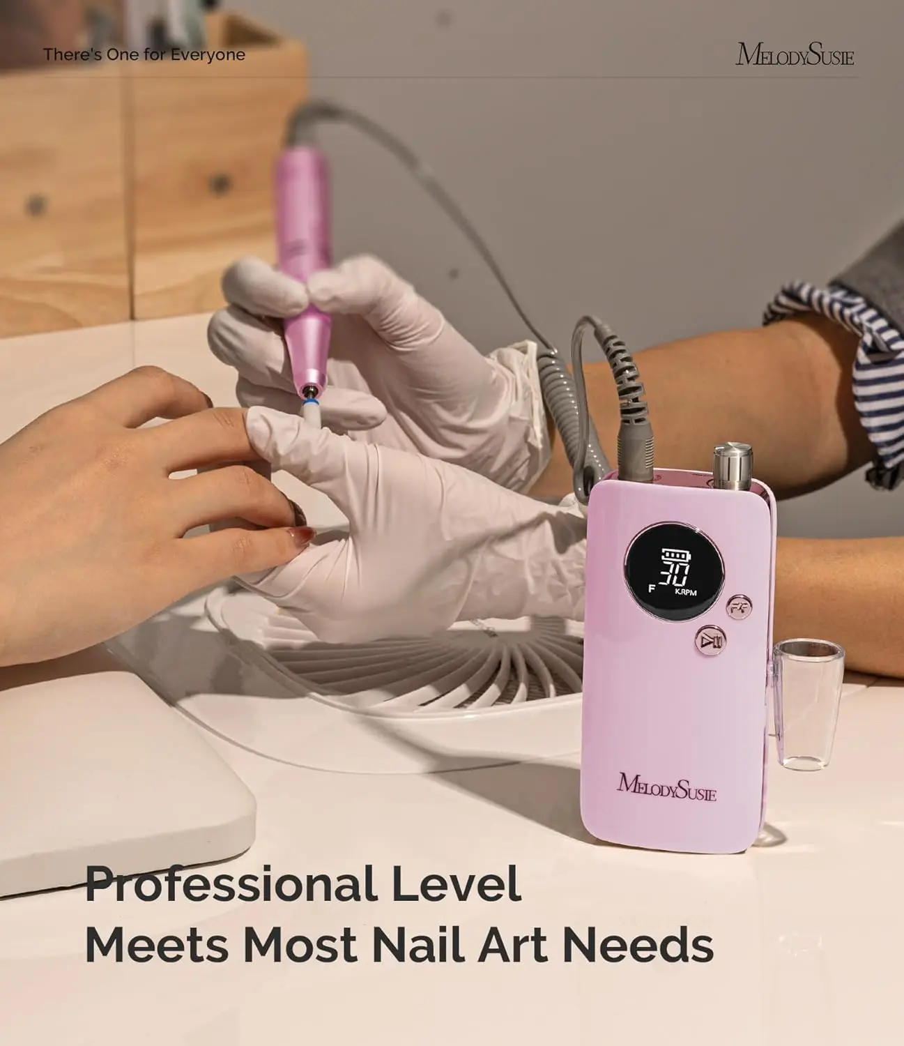 Akku-Nagelbohrmaschine auf Einstiegsklasse, 30.000 U/min E-File mit Pastelldesign zum Entfernen von Maniküre und Gel