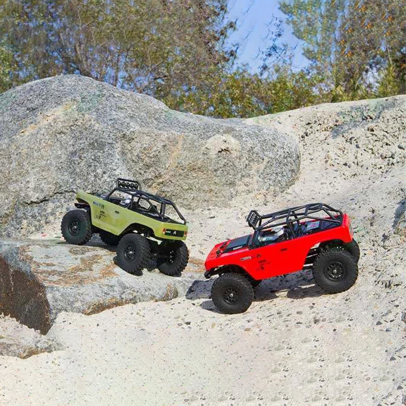 Axial Scx24 Axi90081 Simulazione 1:24 2.4g Telecomando proporzionale completo Veicolo da arrampicata fuoristrada a quattro ruote motrici Modello RTR
