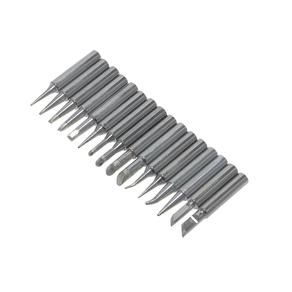 16Pcs Soldering Iron Tips 900M-T Lead-Free Welding Tip 900M-T- IS/I/B/SB/K/SK/0.8D/1.2D/1.6D/2.4D/3.2D/1C/2C/3C/4C/5C Welding