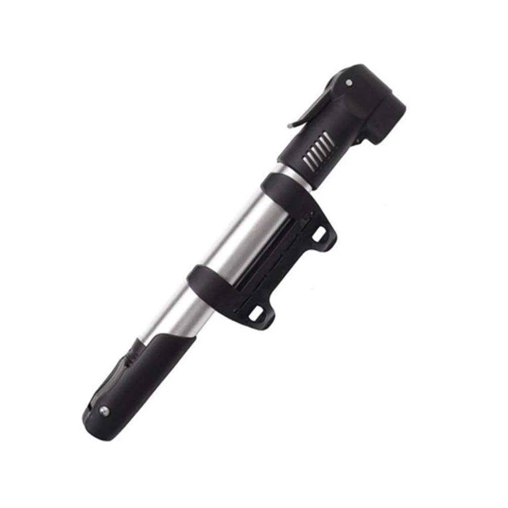 

Mini Portable Lightweight Aluminum Alloy Bicycle Air Pump with Ergonomic Handle Anti Slip Design Mounting Bracket Hook Loop