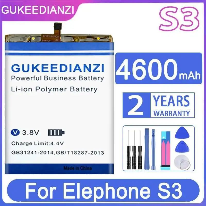 Хорошая низкотемпературная батарея для Elephone S3 4600 мАч, долговечная батарея для мобильного телефона